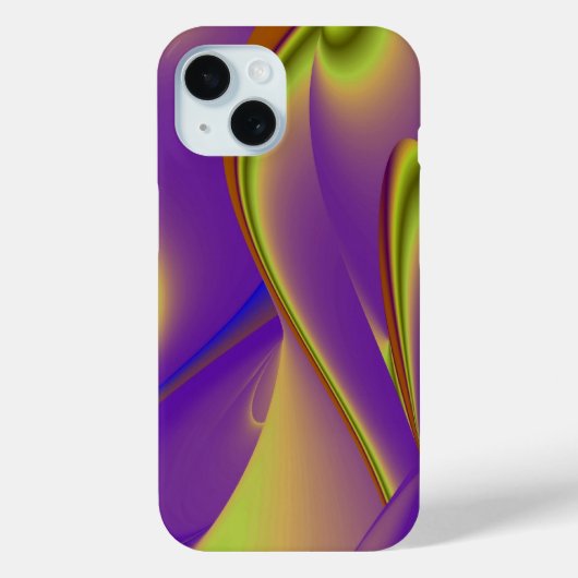3D抽象芸術レインボーアート Case-Mate iPhoneケース (裏面)