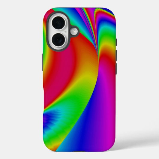 3D抽象芸術レインボーアート Case-Mate iPhoneケース (裏面)