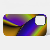 3D抽象芸術レインボーアート iPhoneケース (裏面横)