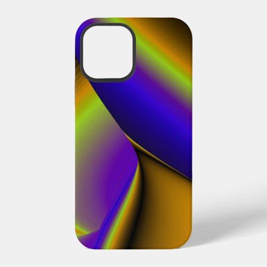 3D抽象芸術レインボーアート iPhoneケース (裏面)