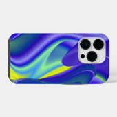 3D抽象芸術レインボーアート iPhoneケース (裏面横)