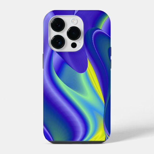 3D抽象芸術レインボーアート iPhoneケース (裏面)
