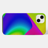 3D抽象芸術レインボーアート iPhoneケース (裏面横)