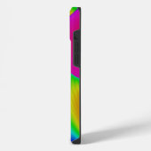 3D抽象芸術レインボーアート iPhoneケース (左側面)
