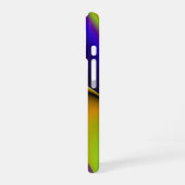 3D抽象芸術レインボーアート iPhone 16ケース (左側面)