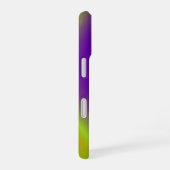3D抽象芸術レインボーアート iPhone 16ケース (右側面)