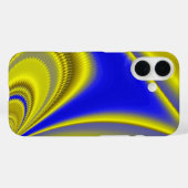 3D抽象芸術入力金ゴールド黄ブルーグリーン Case-Mate iPhoneケース (裏面 (横))