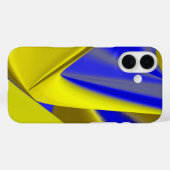 3D抽象芸術入力金ゴールド黄ブルーグリーン Case-Mate iPhoneケース (裏面 (横))