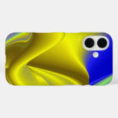 3D抽象芸術入力金ゴールド黄ブルーグリーン Case-Mate iPhoneケース (裏面 (横))