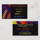 3D抽象芸術印刷技術ギーク媒体 名刺 (正面/裏面)