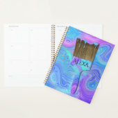 3D抽象芸術絵を描ブラシ（名前） プランナー手帳 (ディスプレー)