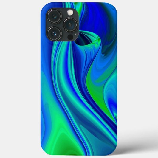 3D抽象芸術(緑の紫) Case-Mate iPhoneケース (裏面)