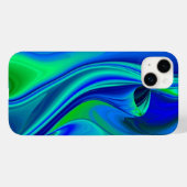 3D抽象芸術(緑の紫) Case-Mate iPhoneケース (裏面 (横))