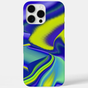 3D抽象芸術(緑の紫) iPhone 16 PRO MAXケース