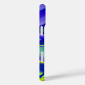 3D抽象芸術（緑の紫） Case-Mate iPhoneケース (裏面 / 右)
