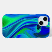 3D抽象芸術（緑の紫） Case-Mate iPhoneケース (裏面 (横))