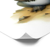 3D描写水色絵を描のアアルドバルク ポスター (角)