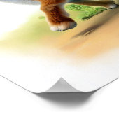 3D描写水色絵を描のアンテロープ ポスター (角)