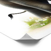 3D描写水色絵を描の象 ポスター (角)