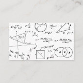 3D数学ホワイトボード数学教師 名刺 (裏面)