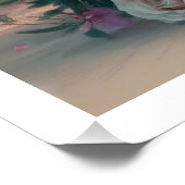 3D春の花グリーティングカード(バラ付) ポスター (コーナー)