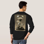 3D時間管理アイコン Tシャツ (裏面フル)