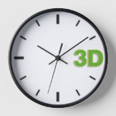 3D時2 Gr. 壁時計 (正面)