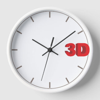 3D時。 壁時計