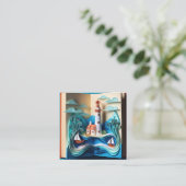 3D本の紙のクイリングは驚くほど複雑である スクエア名刺 (スタンド正面)