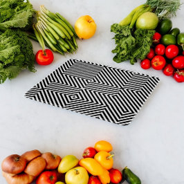 3D正方形の錯視パターン カッティングボード