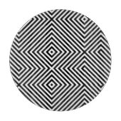 3D正方形の錯視パターン カッティングボード (正面)