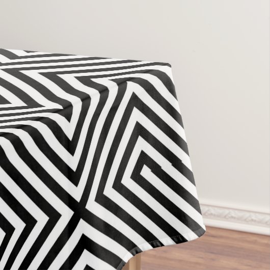 3D正方形の錯視パターン テーブルクロス (インサイチュ)