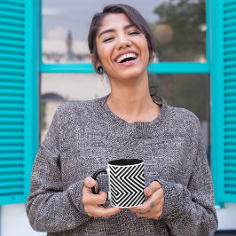 3D正方形の錯視パターン マグカップ