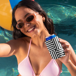 3D正方形の錯視パターン 缶クーラー