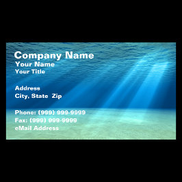 3D水中海シーン 名刺