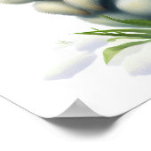 3D水彩北極絵を描野ウサギの色 ポスター (角)