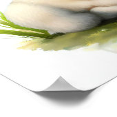 3D水彩画を描いた羊の稚魚 ポスター (角)