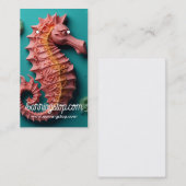 3D海馬の海の生活パターンイヤリングカード 名刺 (正面/裏面)