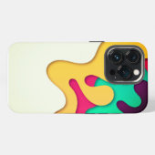 3D液体パターン iPhoneケース (裏面横)