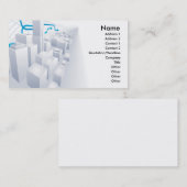 3d灰色都市名刺の背景 名刺 (正面/裏面)