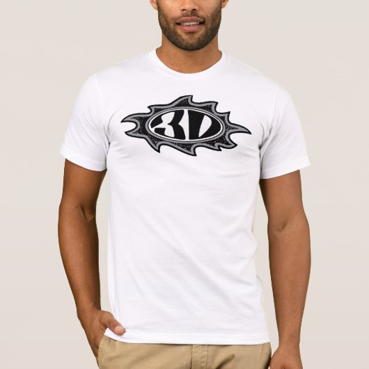 3d炎のロゴ tシャツ (正面)