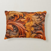 3d焼きオレンジフローラアクセント アクセントクッション (裏面)