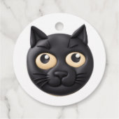 3D猫にインスパイアされたデザイン フェイバータグ (裏面)