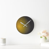 3D球（ドット付き） ラウンド壁時計 (ホーム)