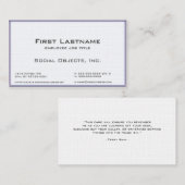 3D真珠のセリフ銀行ゴシック様式テンプレート 名刺 (正面/裏面)