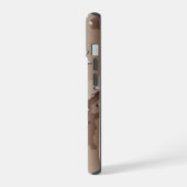3D砂漠迷彩柄 iPhone 15ケース (左側面)