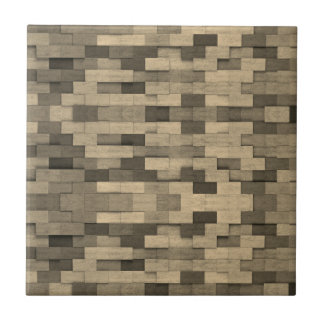 3D砂色れんが タイル