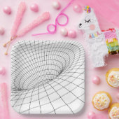 3D穴プレート ペーパープレート (パーティー)