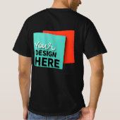 3D立体デザインTシャツ - スタイルで目立とう Tシャツ (裏面)