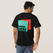 3D立体デザインTシャツ - スタイルで目立とう Tシャツ (裏面フル)